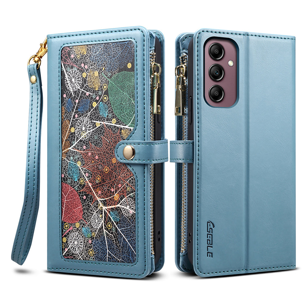 ESEBLE Galaxy Series for Samsung Galaxy A54 5G RFID Blocking Phone Case Zipper Pocket Stand Leather Wallet Cover ESEBLE Galaxy Series for Samsung Galaxy A54 5G RFID Blocking Phone Case Zipper Pocket Stand Leather Wallet Cover